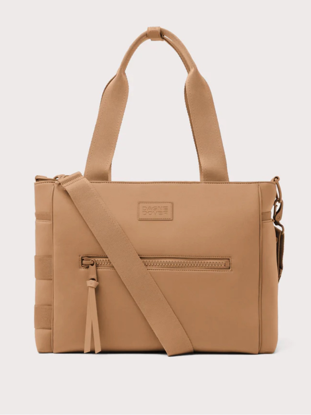 Dagne Dover Wade Neoprene Diaper Tote In Camel